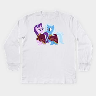 Starlight Glimmer and Trixie in robes Kids Long Sleeve T-Shirt